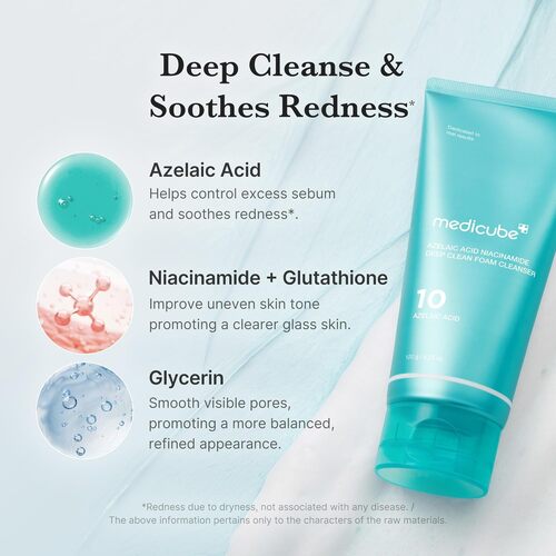 Medicube Azelaic Acid Niacinamide Deep Clean Foam Cleanser