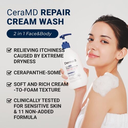 DERMA:B CeraMD Cream Wash – 400ml
