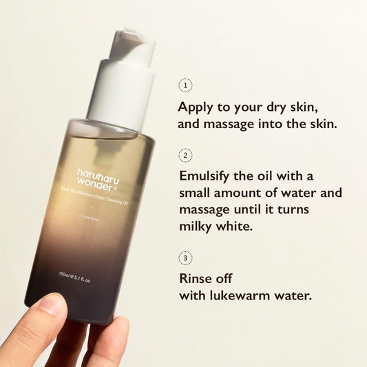 Haruharu Black Rice Moisture Cleansing Oil (150ml)
