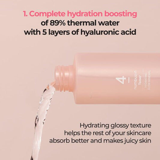Numbuzin No.4 Hydrating Glow Mineral Toner – 200ml