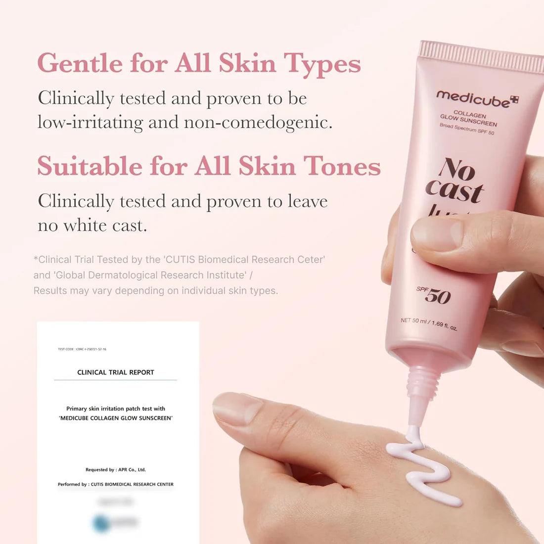Medicube No Cast Just Glow Collagen Sunscreen 50ml SPF 50