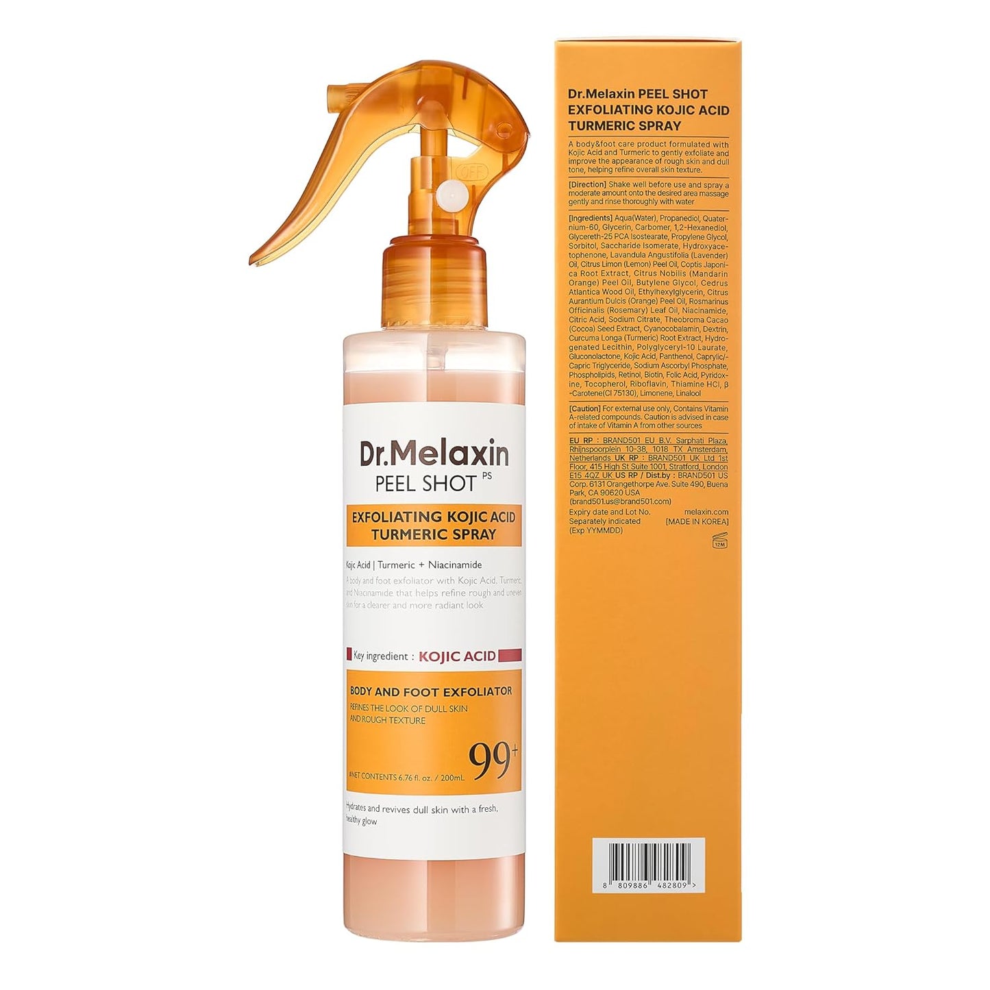 Dr. Melaxin Peel Shot Exfoliating Kojic Acid Turmeric Spray-200ml