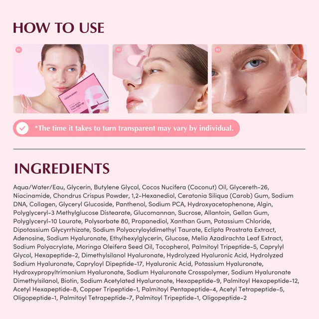 Eqqualberry Collagen Pore-Tight Up Mask Biome PDRN (Box 4 Masks)
