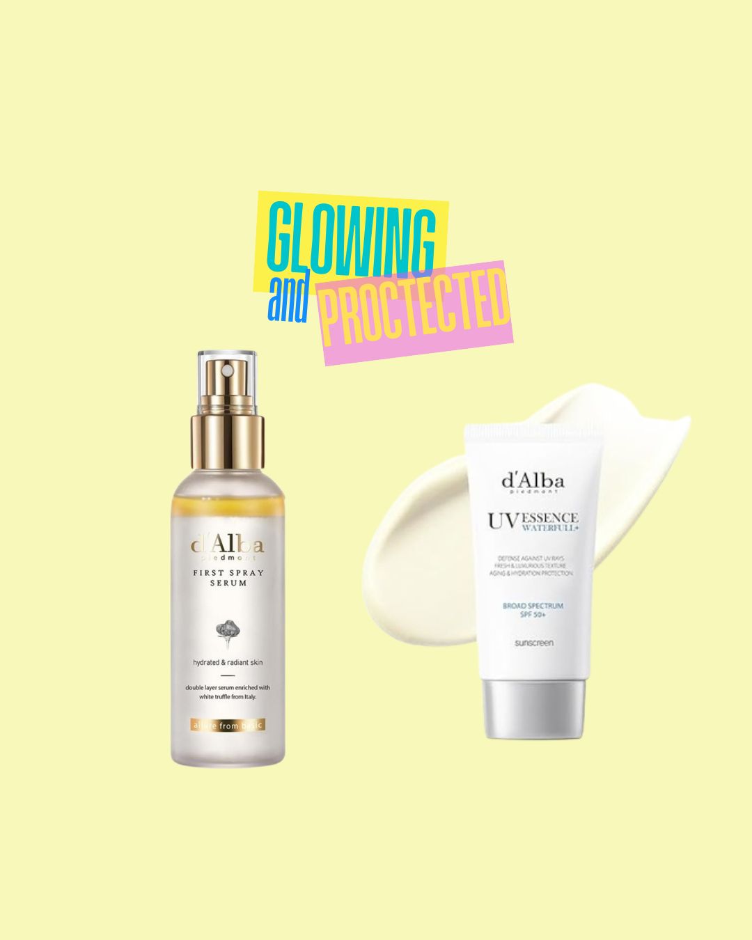 D'Alba First Spray Serum & Sunscreen Combo