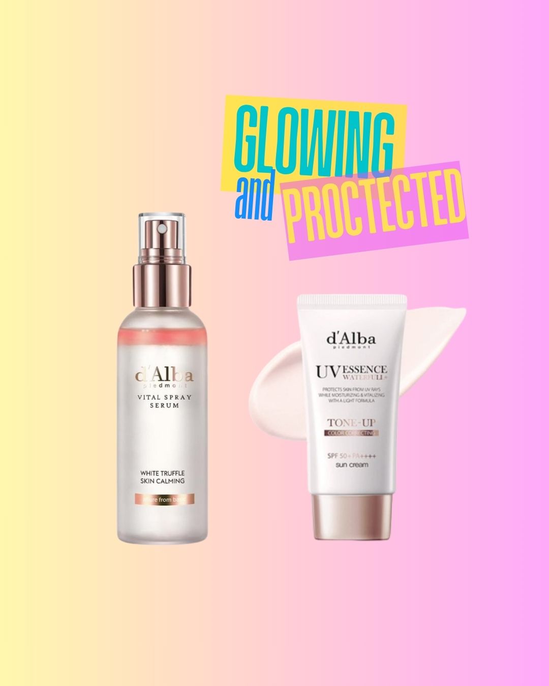 D'abla Vita Spray Serum & Tone-Up Sunscreen Combo