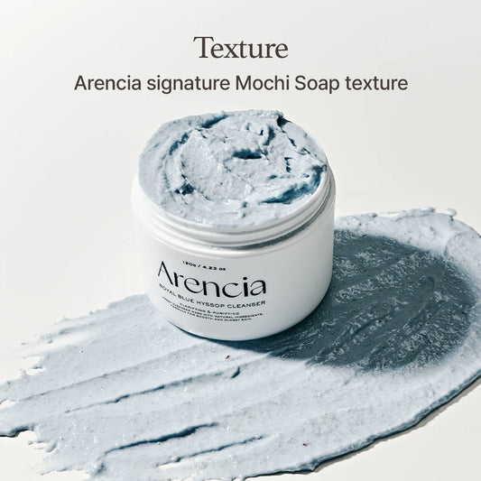 Arencia Blue Hyssop Rice Mochi Cleanser-120g