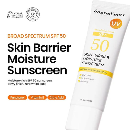 Ongredients Skin Barrier Moisture Sunscreen SPF 50 PA++++ 50ml