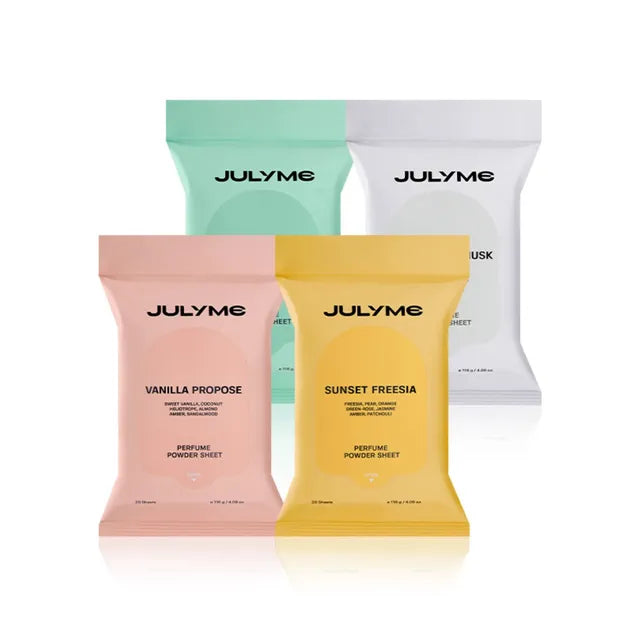 JULYME Perfume Powder Sheet – Sunset Freesia (20 Sheets)