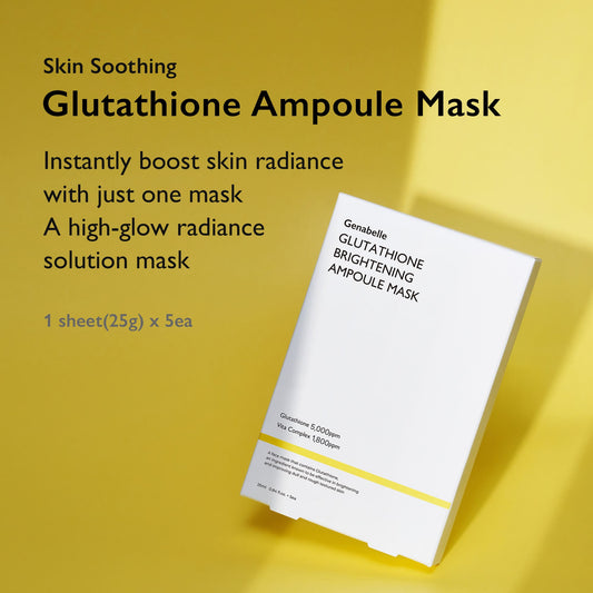 Genabelle Glutathione Brightening Ampoule Mask 25ml (5 Sheets)