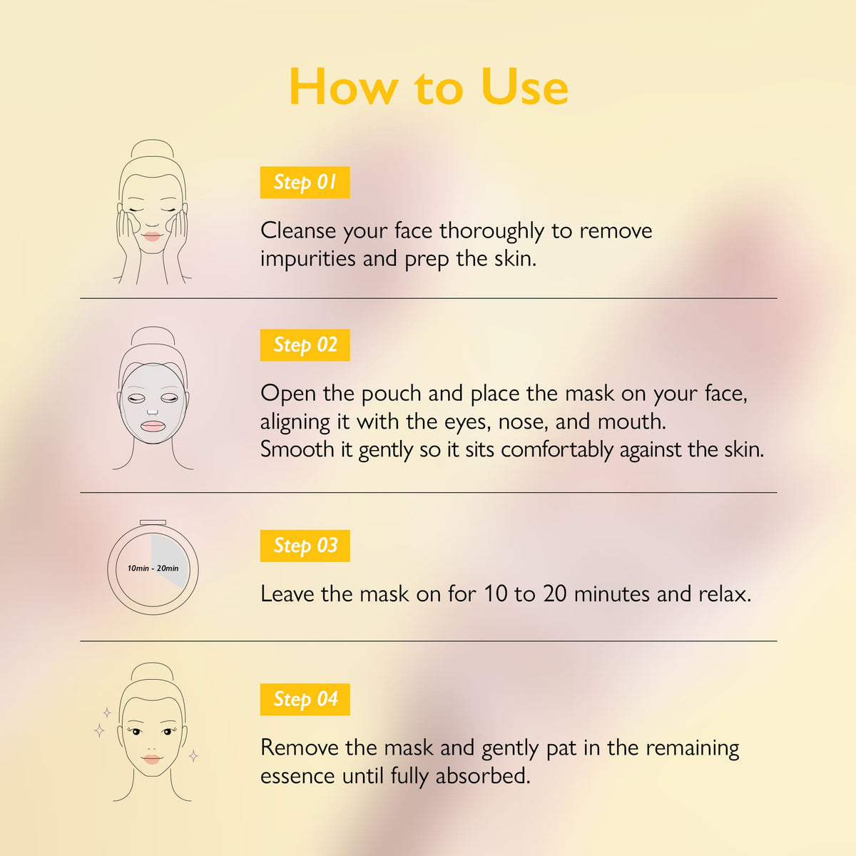 Genabelle Glutathione Brightening Ampoule Mask 25ml (5 Sheets)