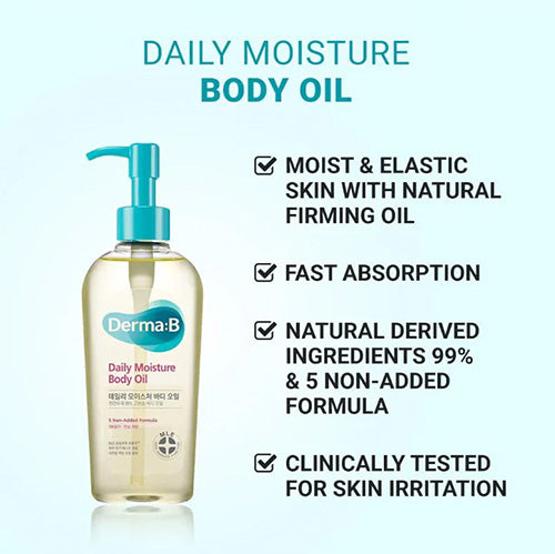 Derma B Daily Moisture Body Oil Fresh Peach 200ml