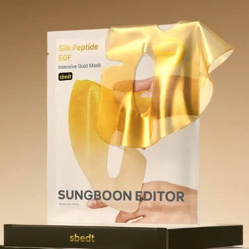 Sungboon Editor Silk Peptide EGF Gold Mask 1box -4ea