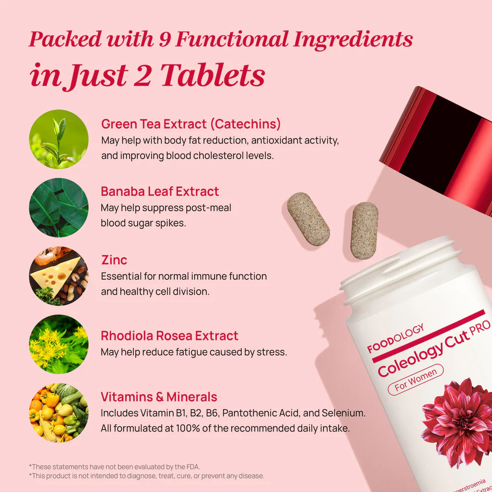 Foodology Coleology Cut PRO (600mg x 60 Tablets)