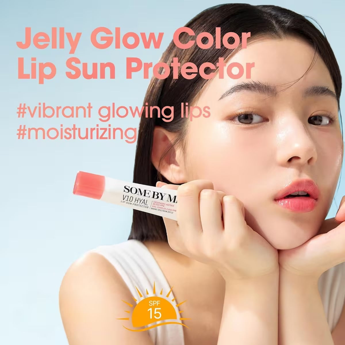 Some By Mi V10 Hya Lip Sun Protector – Tinted Hydrating Lip Balm with SPF 15