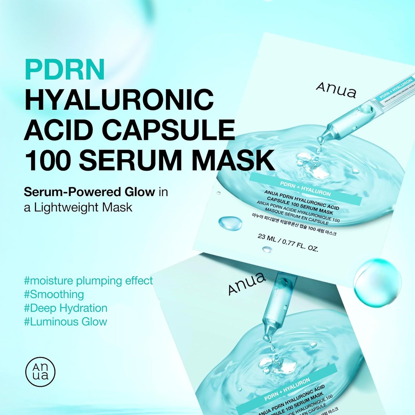 Anua PDRN Hyaluronic Acid Capsule 100 Serum Mask (1ea)
