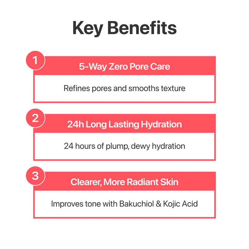 Numbuzin No.3 Bifida Bakuchiol Zero Pore Milky Moisturizer