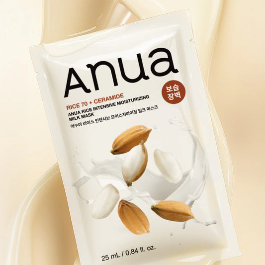 Anua Rice 70 Intensive Moisturizing Milk Mask 25ml -1 Sheet