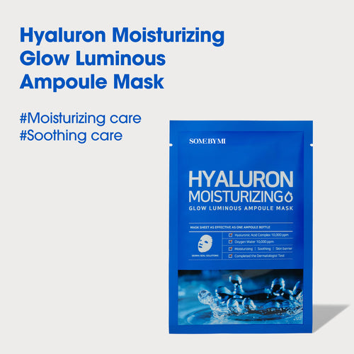 Somebymi Hyaluron Moisturizing Glow Luminous Ampoule Mask – 1ea