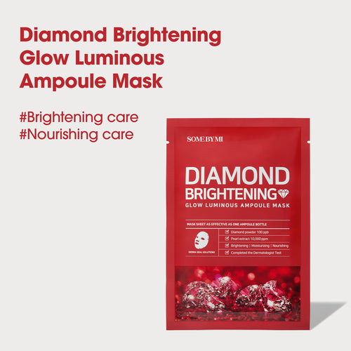Somebymi Diamond Brightening Calming Glow Luminous Ampoule Mask – 1ea