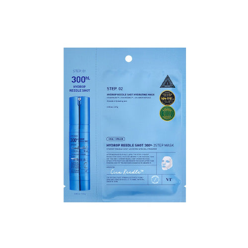 VT Cosmetics Hydrop Reedle Shot 300hL 2-Step Mask