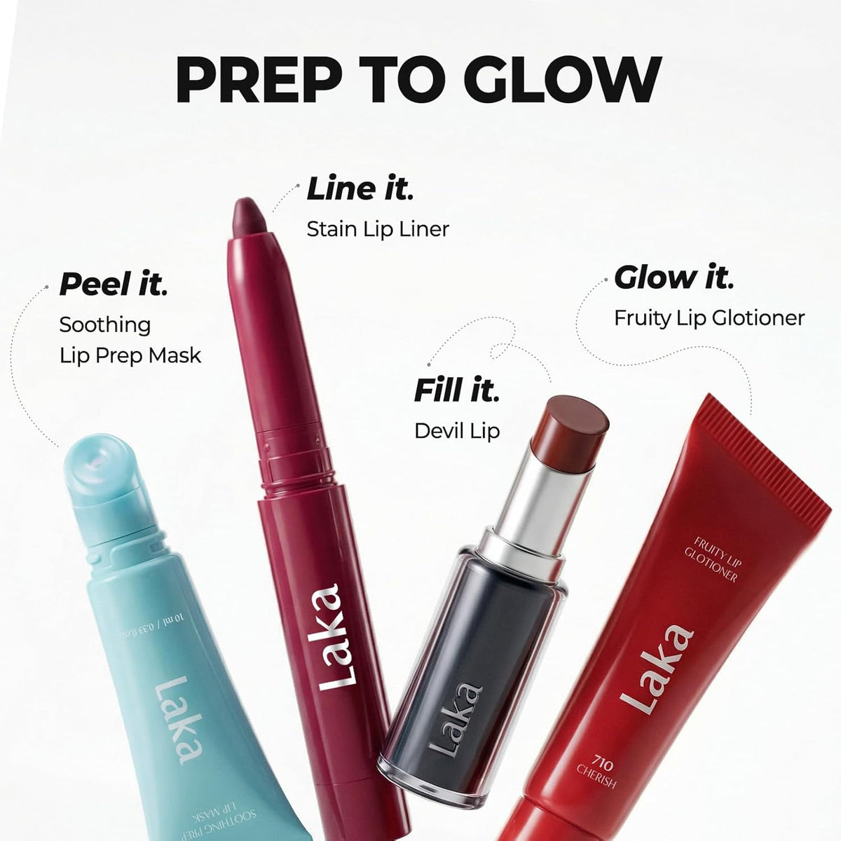 Laka Stain Lip Liner 0.7g (4 Colors)