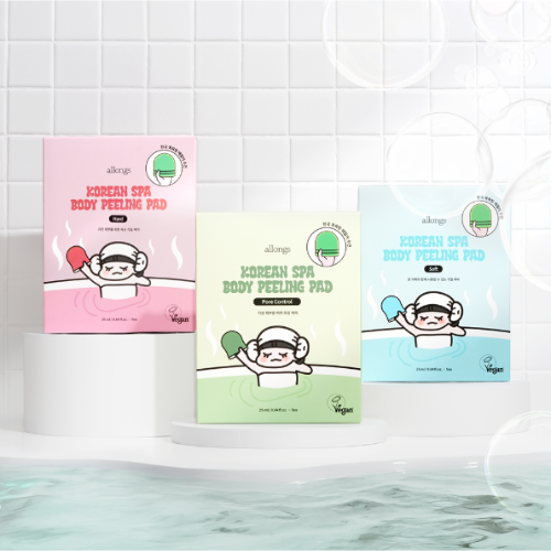 Allongs Korean Spa Body Peeling Pad Trio Set – 3 Types (15 Pads)