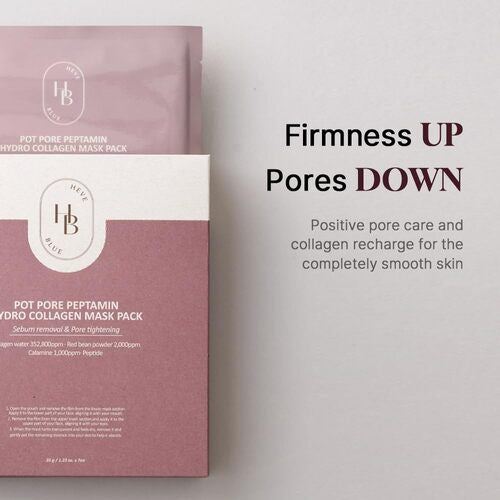 Heveblue Pot Pore Peptamin Hydro Collagen Mask Pack (4ea)