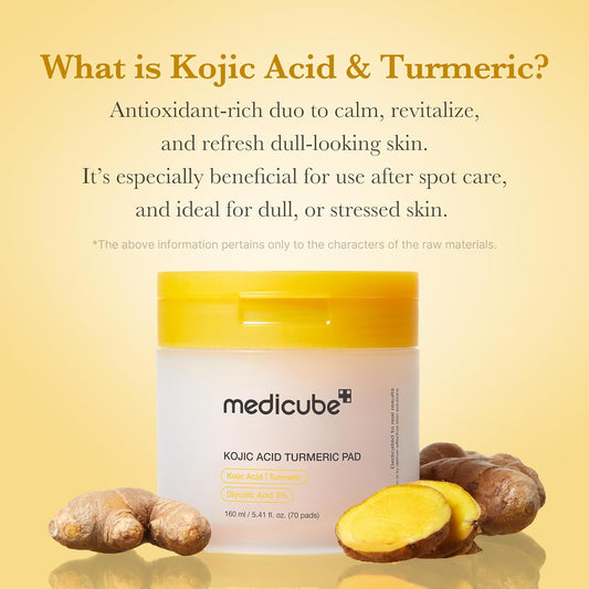 Medicube Kojic Acid Turmeric Pad (70 Pads)