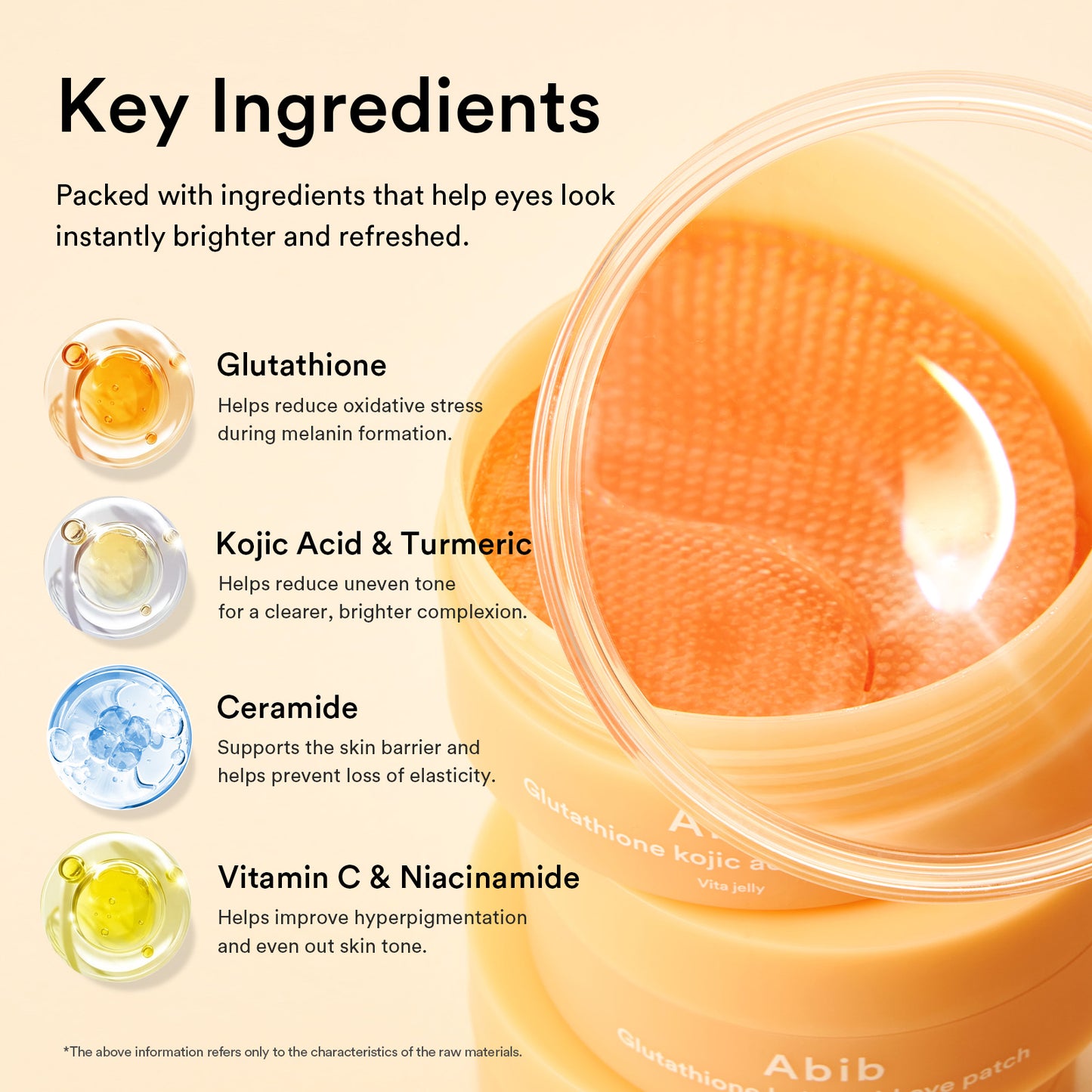 Abib Glutathione Kojic Acid Eye Patch Vita Jelly (60 Patches)