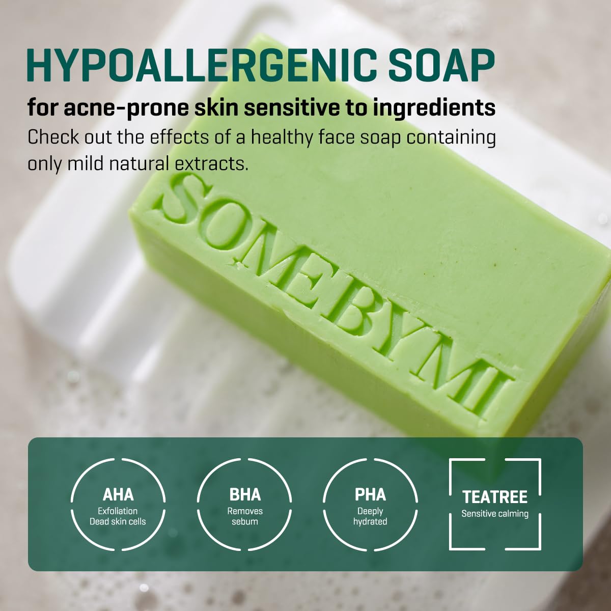 Somebymi AHA.BHA.PHA 30 Days Miracle Cleansing Bar – 106g