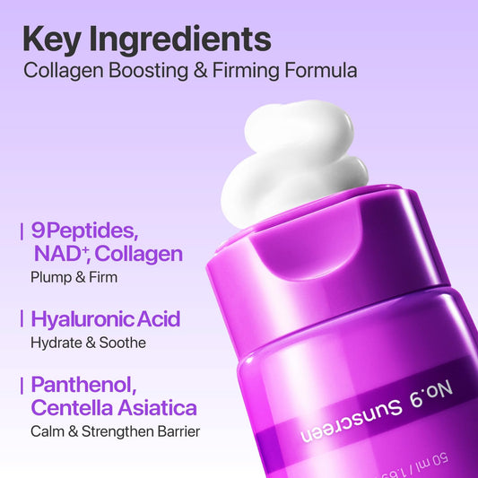 Numbuzin No.9 NAD+ BIO Super Defense Glow Sunscreen (SPF 50)