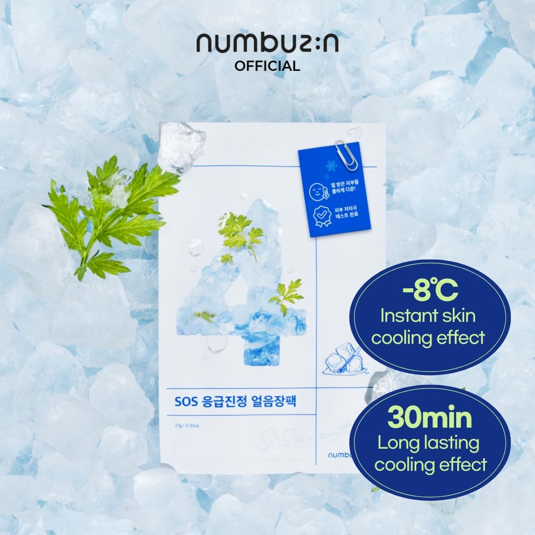 Numbuzin No.4 Icy Soothing Sheet Mask – 1 Sheet