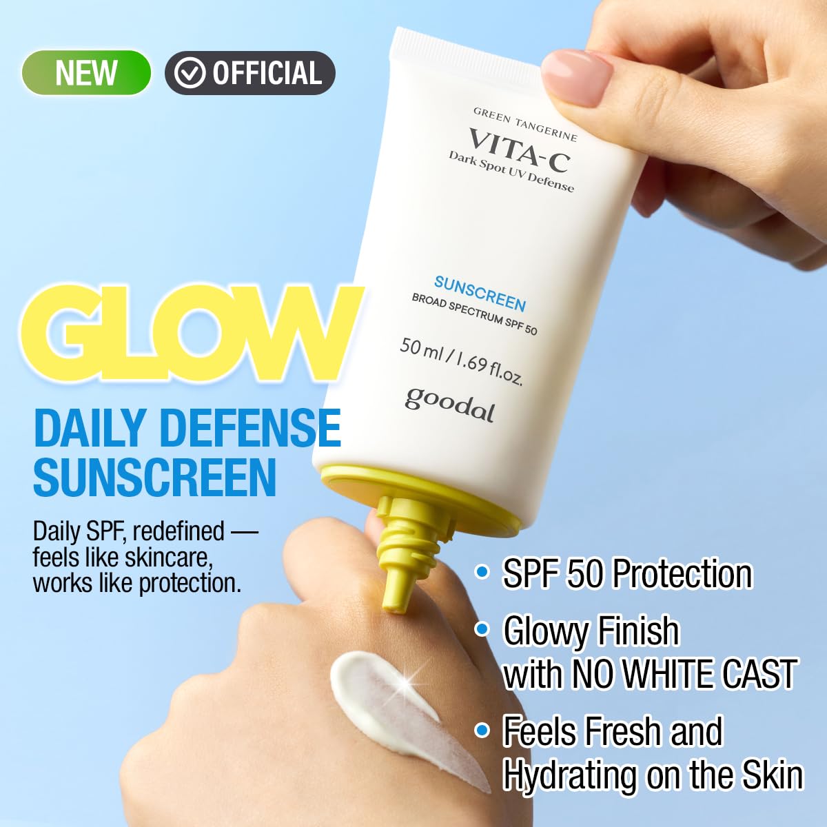 Goodal Green Tangerine Vita-C Dark Spot UV Defense Sunscreen SPF 50 50ml
