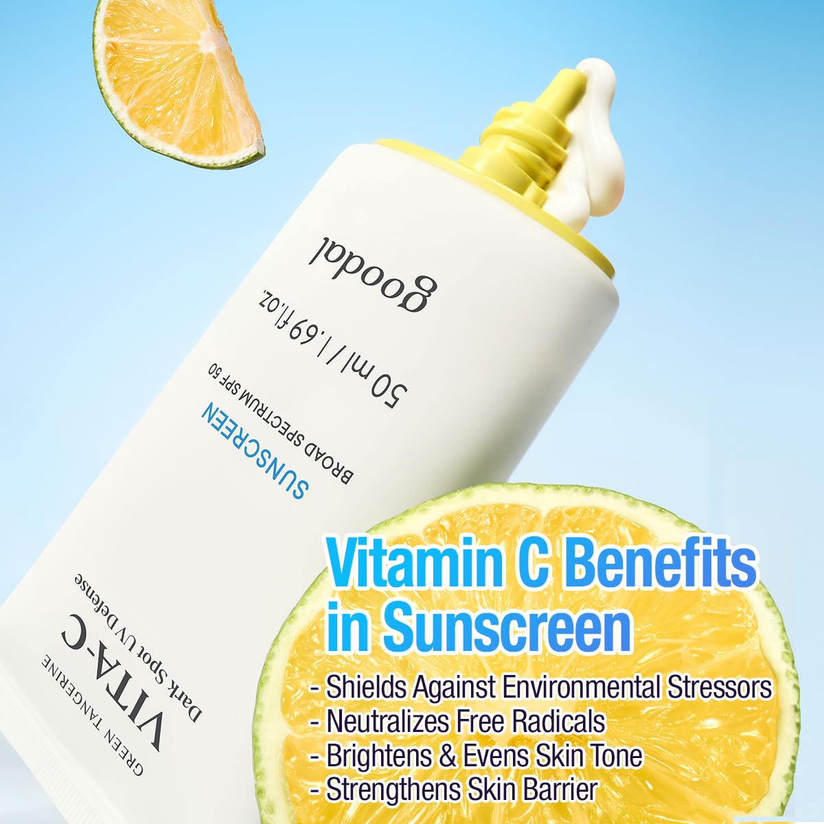 Goodal Green Tangerine Vita-C Dark Spot UV Defense Sunscreen SPF 50 50ml