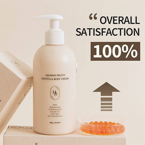 Heveblue Salmon Fruity Centella Body Cream 300ml