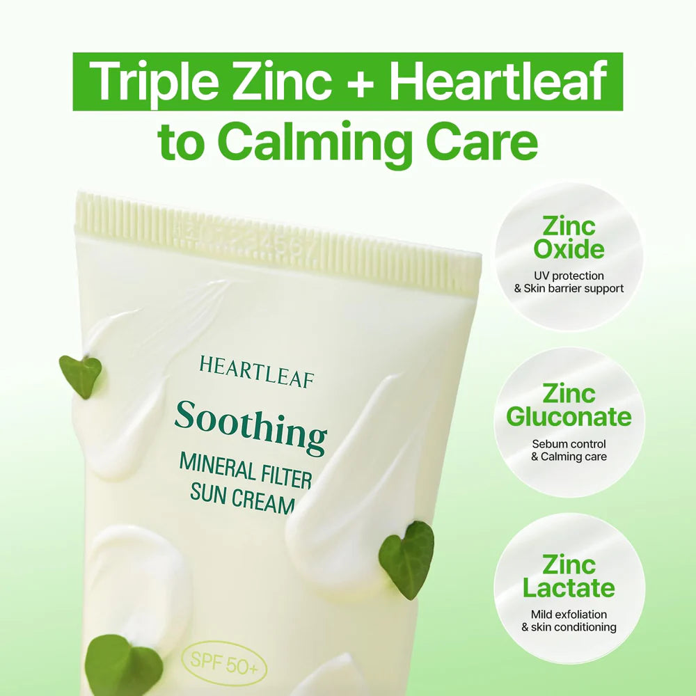 Goodal Heartleaf Calming Mineral Filter Sun Cream SPF 50 50ml