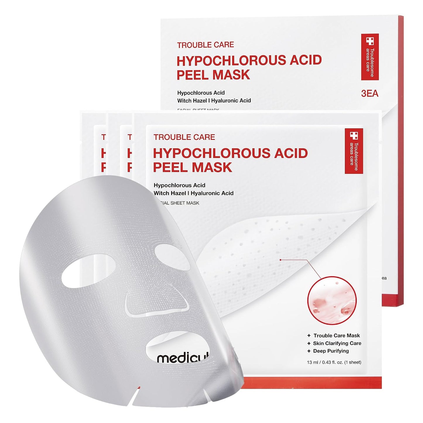Medicube Hypochlorous Acid Peel Mask (3 Sheets)