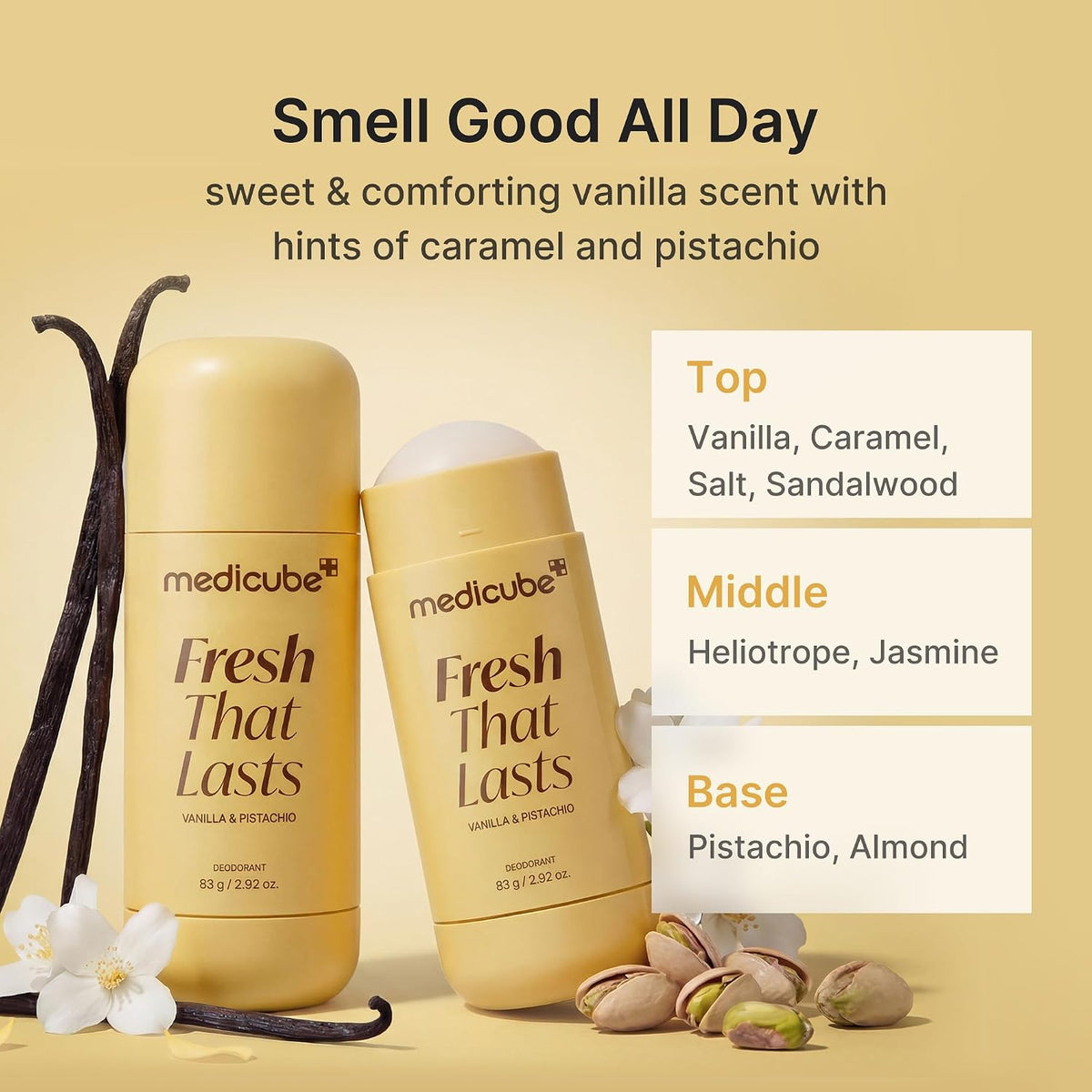 Medicube Vanilla & Pistachio Deodorant – 80g