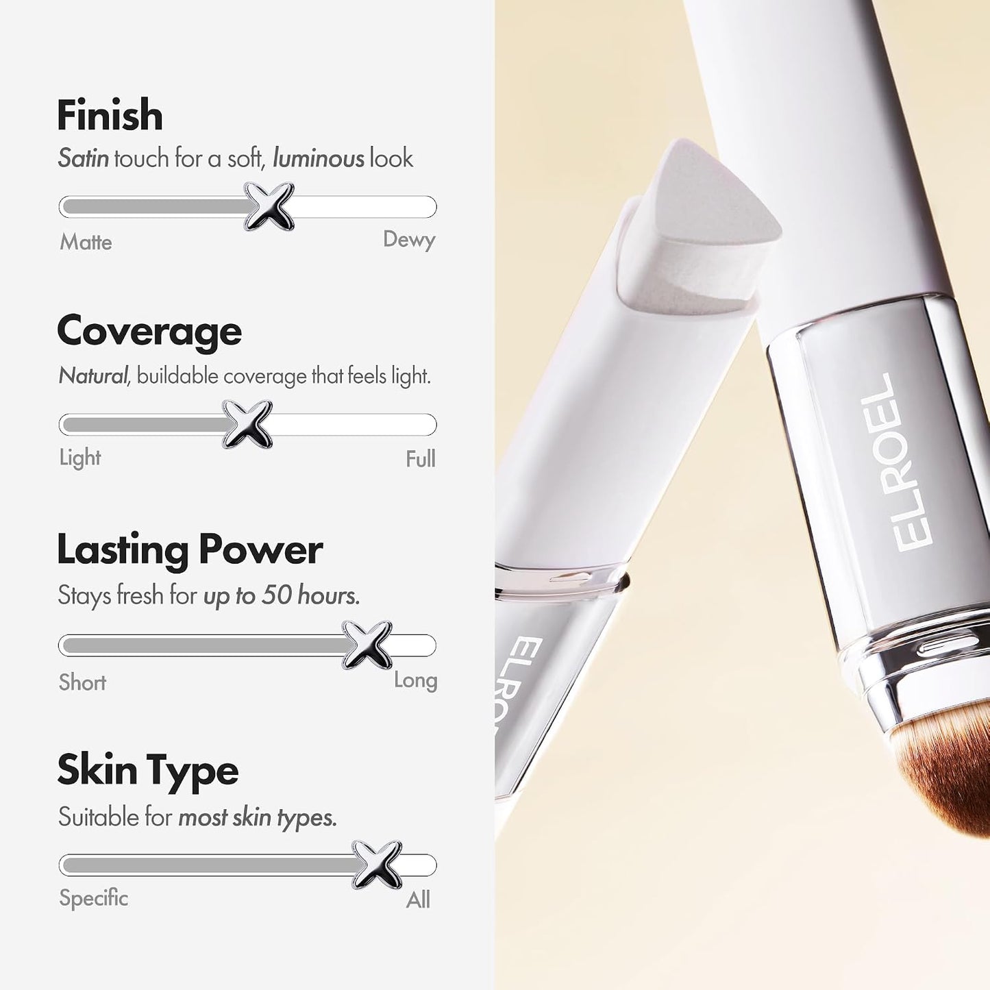 ELROEL Blanc Cover Cream Stick (4 Colors)