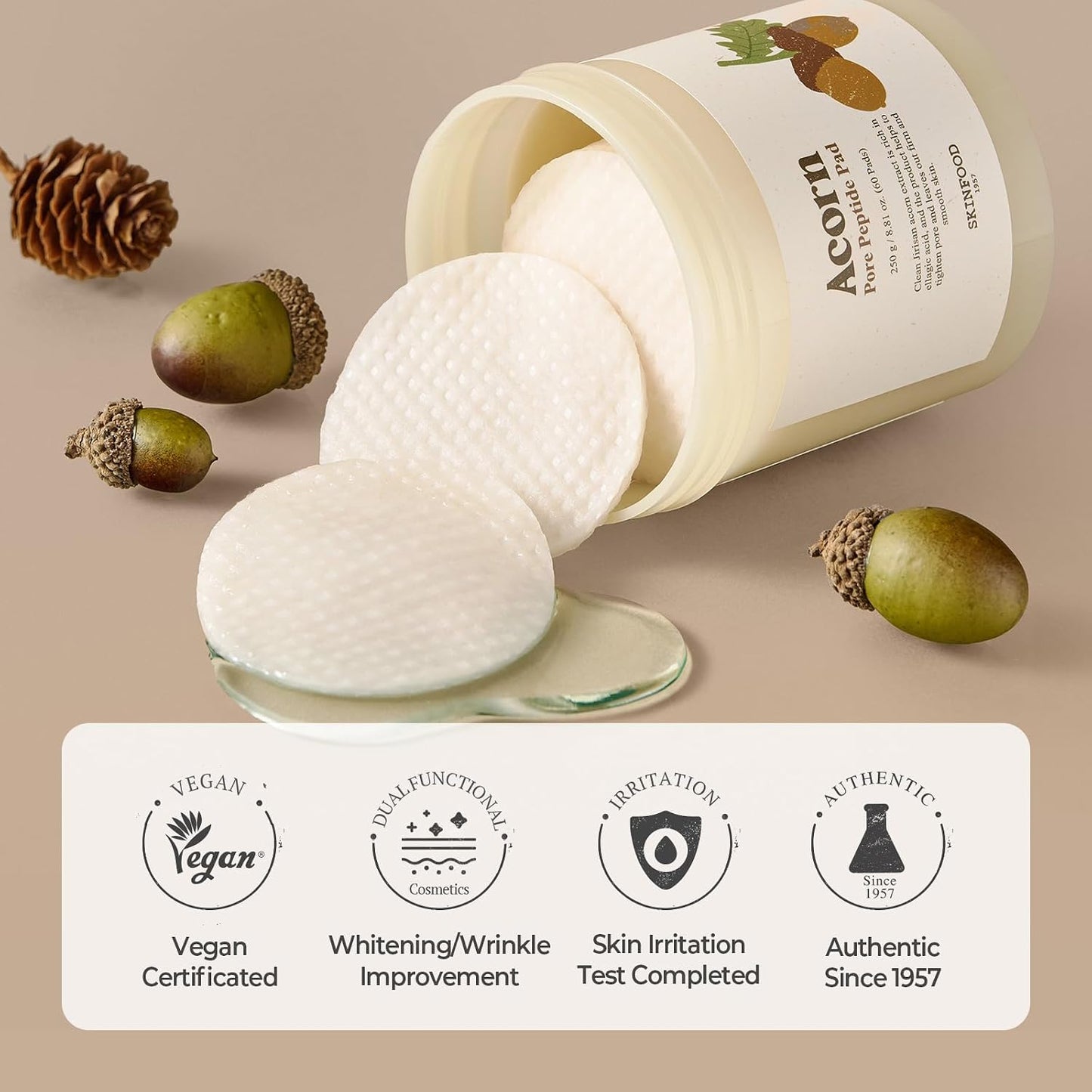 Skinfood Acorn Pore Peptide Pad 60EA