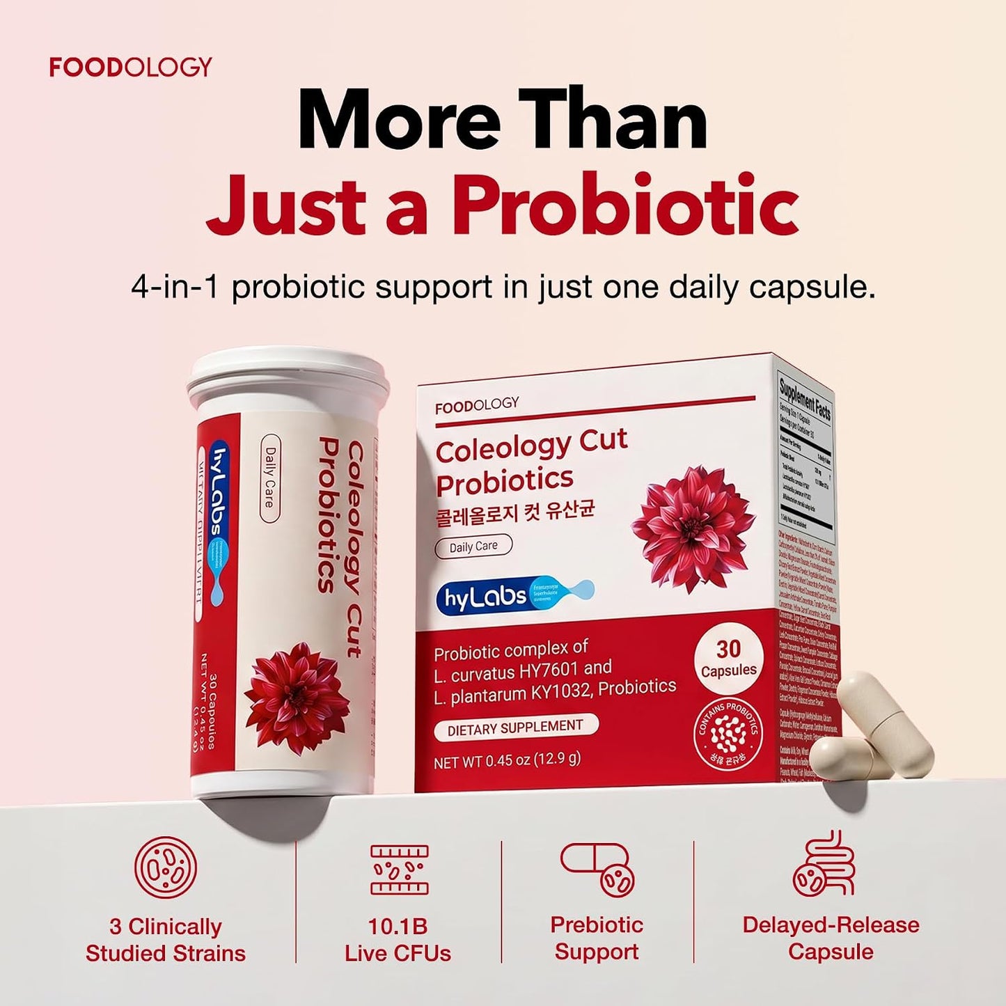 Foodology (Renew) Coleology Cut Diet Probiotics — 30 Capsules