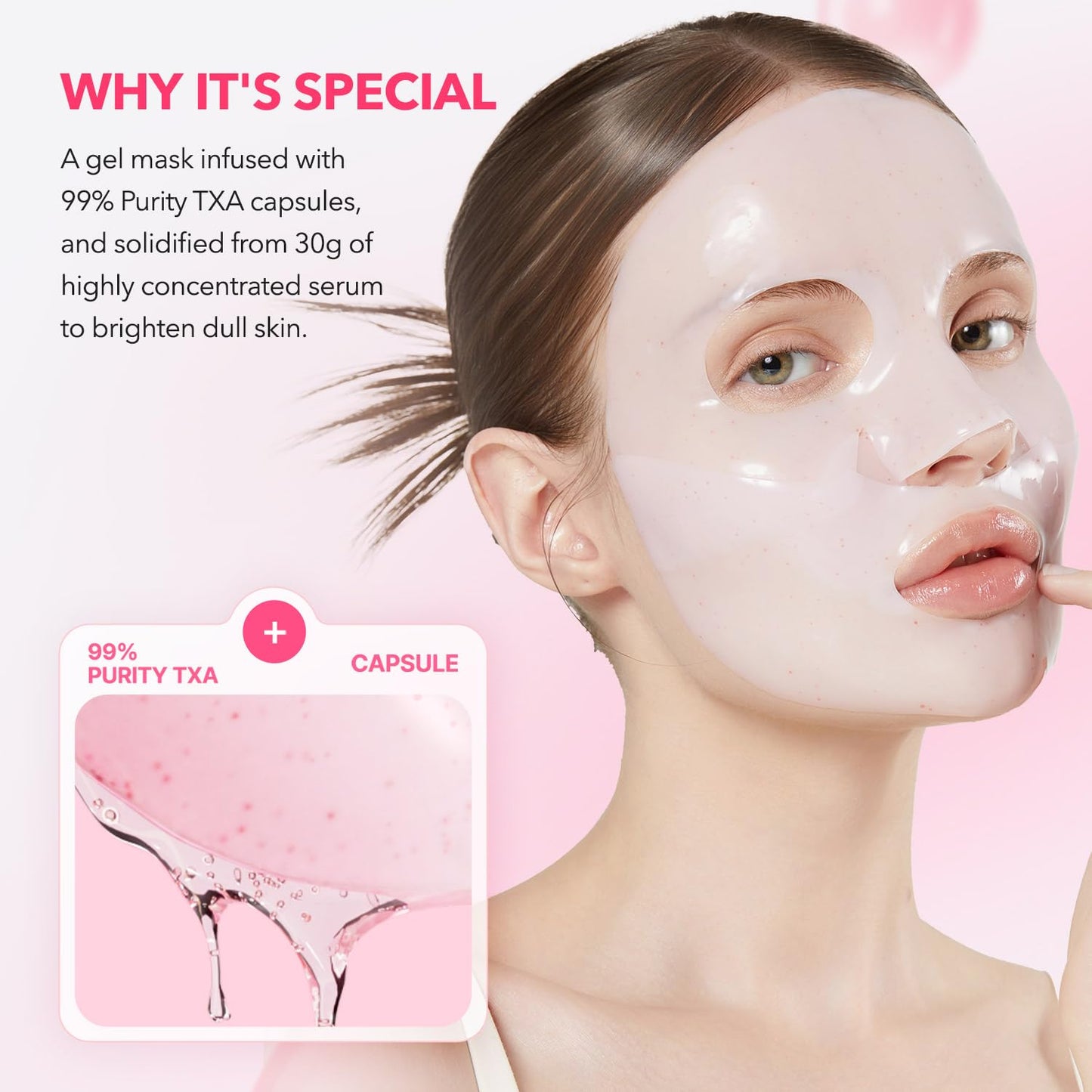 April Skin TXA Niacinamide Collagen 99 Capsule Gel Mask (4 Sheets)