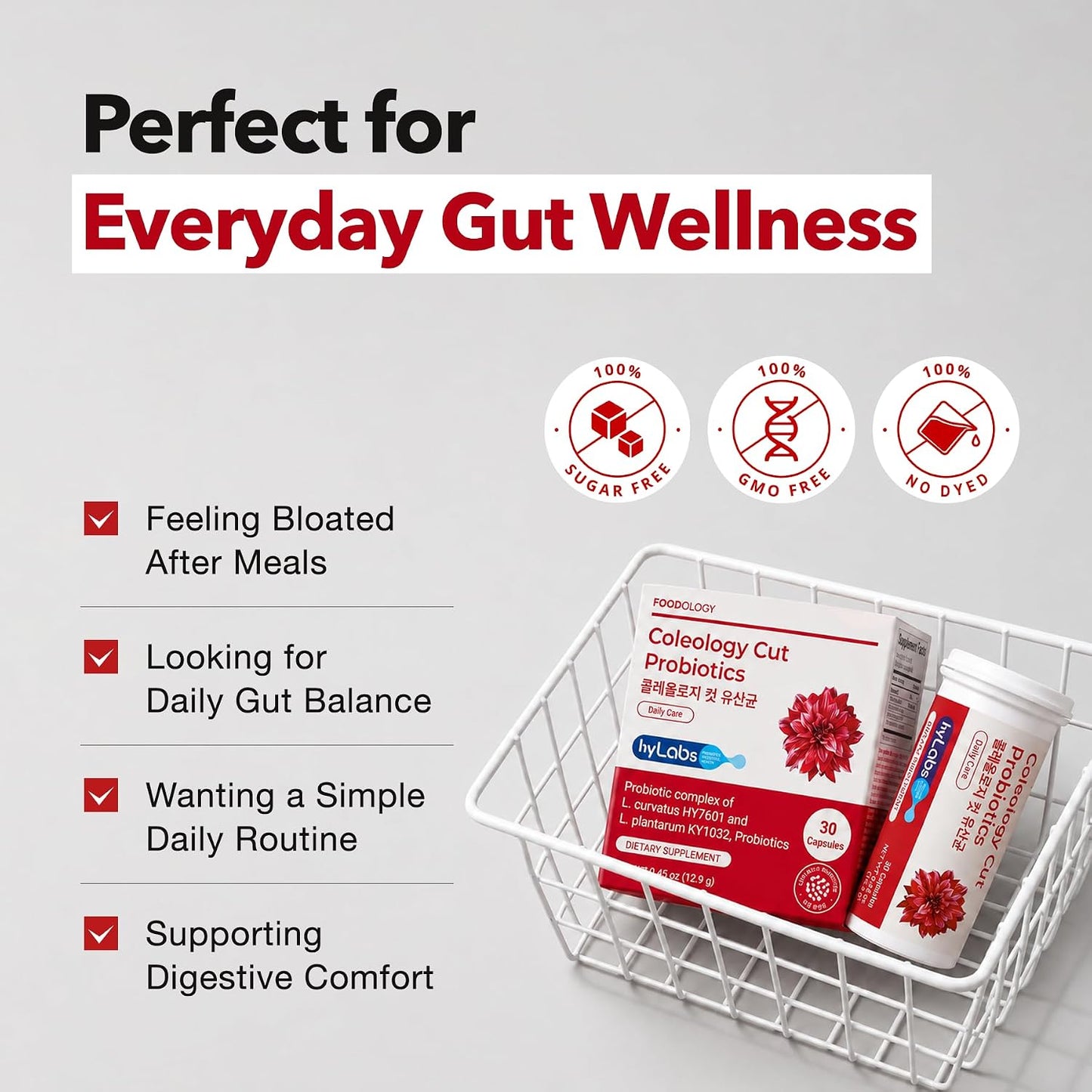Foodology (Renew) Coleology Cut Diet Probiotics — 30 Capsules
