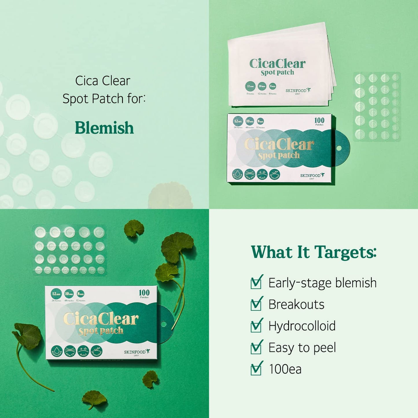 Skinfood CICA Clear Spot Patch 110EA