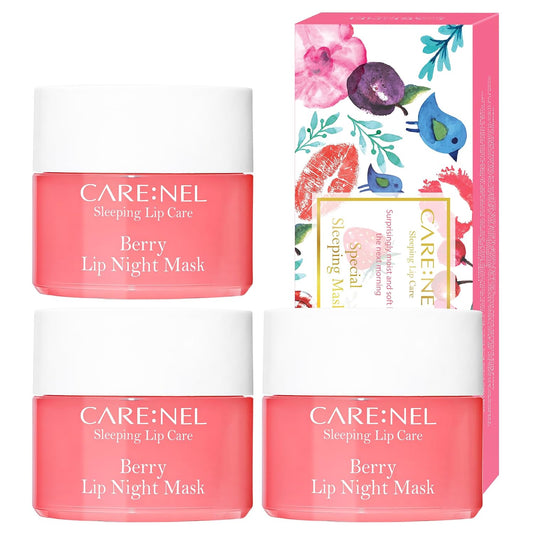 CARE:NEL Berry Lip Night Mask Set (5g × 3ea)