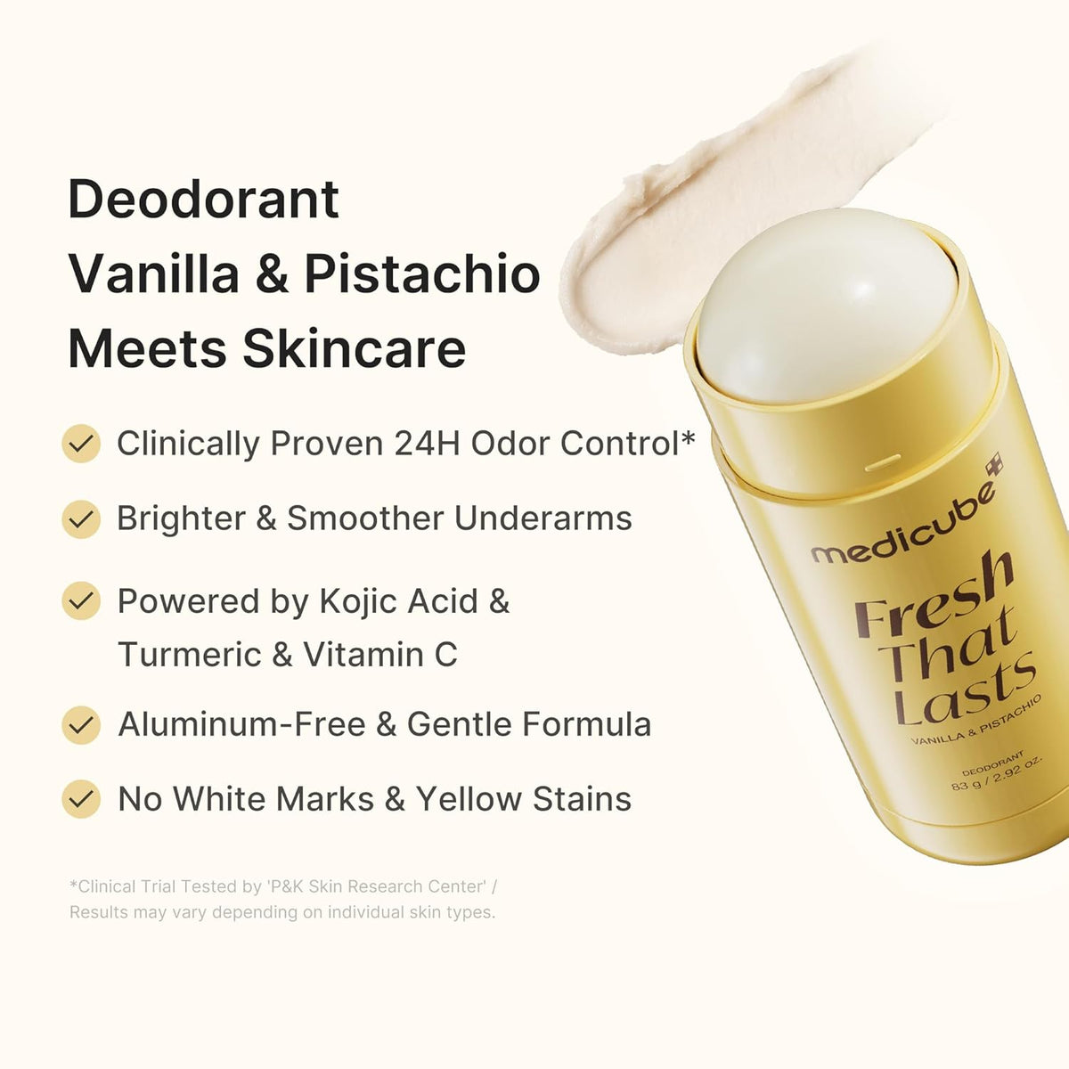 Medicube Vanilla & Pistachio Deodorant – 80g