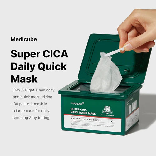 Medicube Super Cica Daily Quick Mask (30 Sheets)
