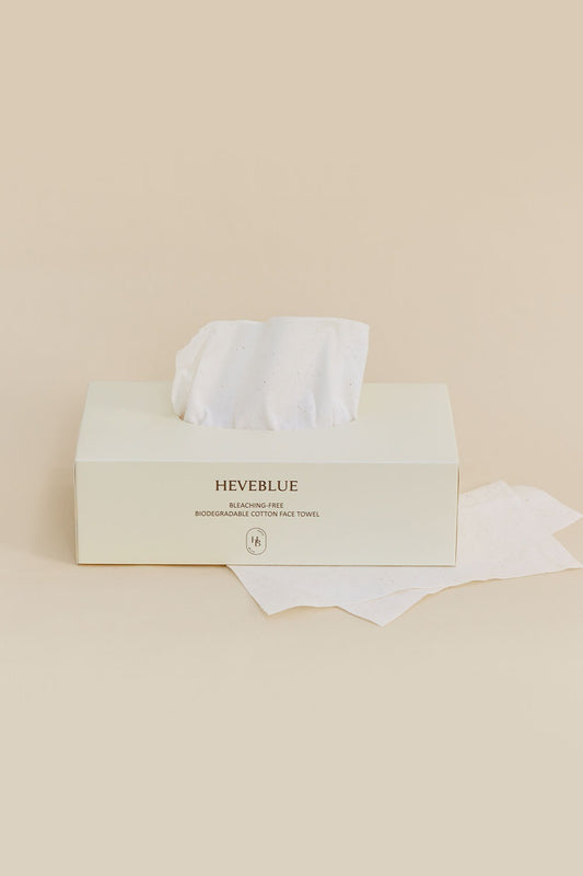 Heveblue Unbleached 100% Cotton Face Towel (60ea)