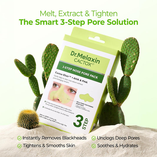 Dr. Melaxin CACTOX 3-Step Nose Pore Pack – 3ea