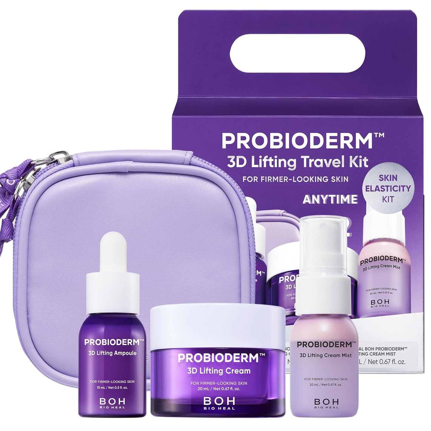 BIOHEAL BOH Probioderm™ 3D Lifting Travel Kit (3-Piece Set+ Travel Bag)
